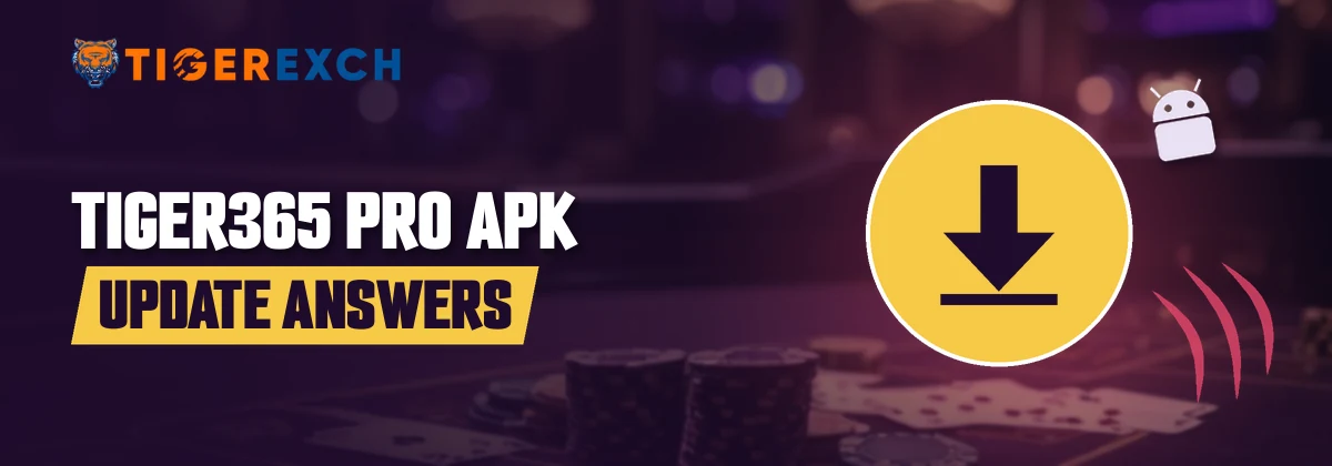 Gold download badge heading the Tiger365 Pro APK update questions strip